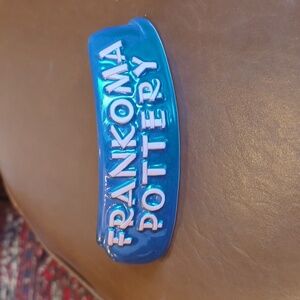 Frankoma pottery sign.